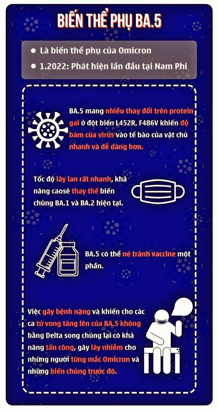 Image: COVID19 - BIẾN THỂ PHỤ BA.5 VÀ NHỮNG ĐIỀU CẦN LƯU Ý 