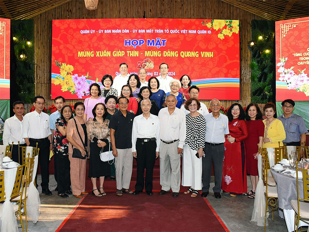 Image: Quận 10 tổ chức họp mặt Mừng Xuân Giáp Thìn – Mừng Đảng quang vinh